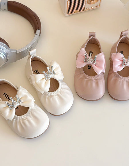 Royal Charm Bow Baby Girl Shoes
