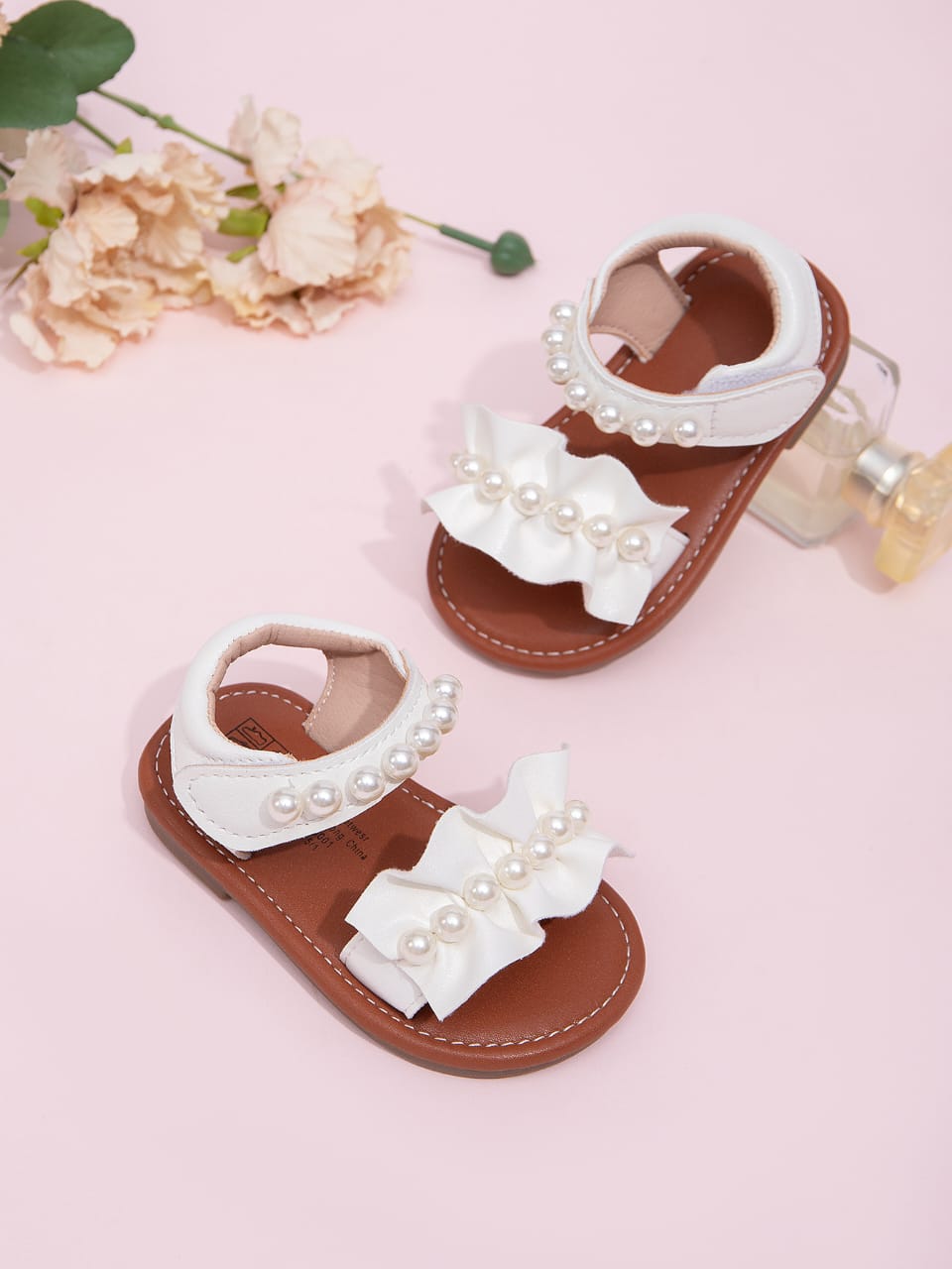 Princess Pearl Ruffle Sandals