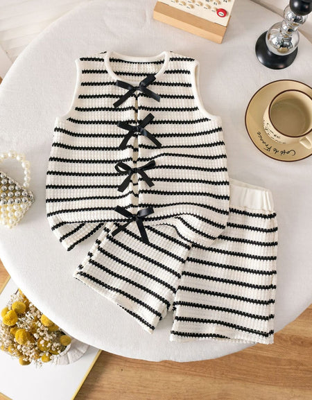 The Parisian Stripe Knit Set