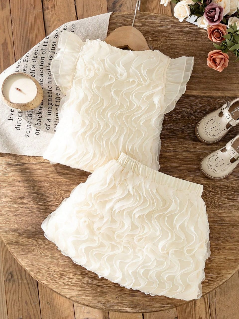 Twirl & Pearl Ruffle Two-Piece Ensemble