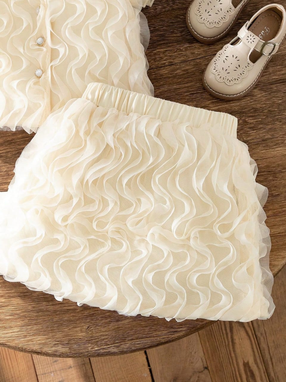 Twirl & Pearl Ruffle Two-Piece Ensemble