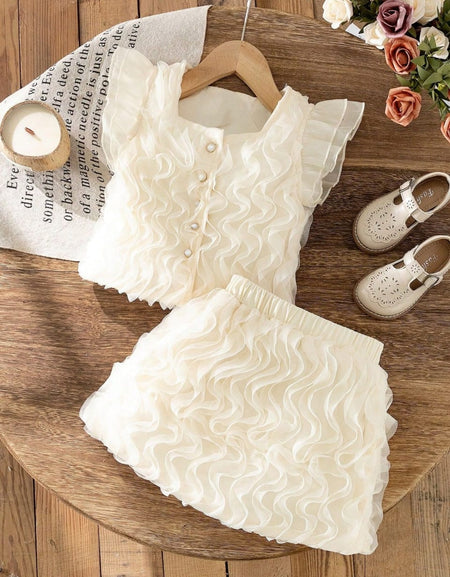 Twirl & Pearl Ruffle Two-Piece Ensemble