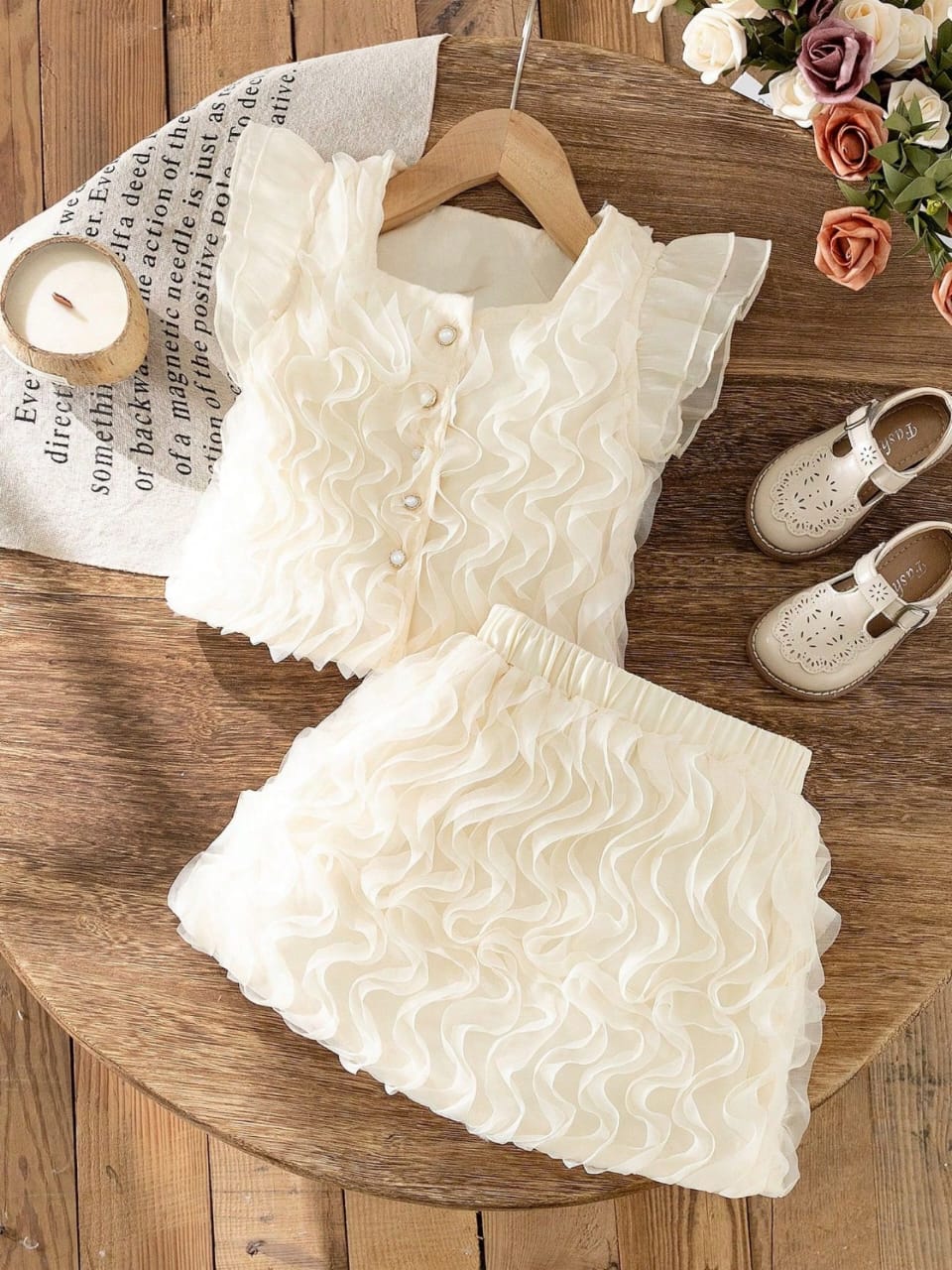 Twirl & Pearl Ruffle Two-Piece Ensemble