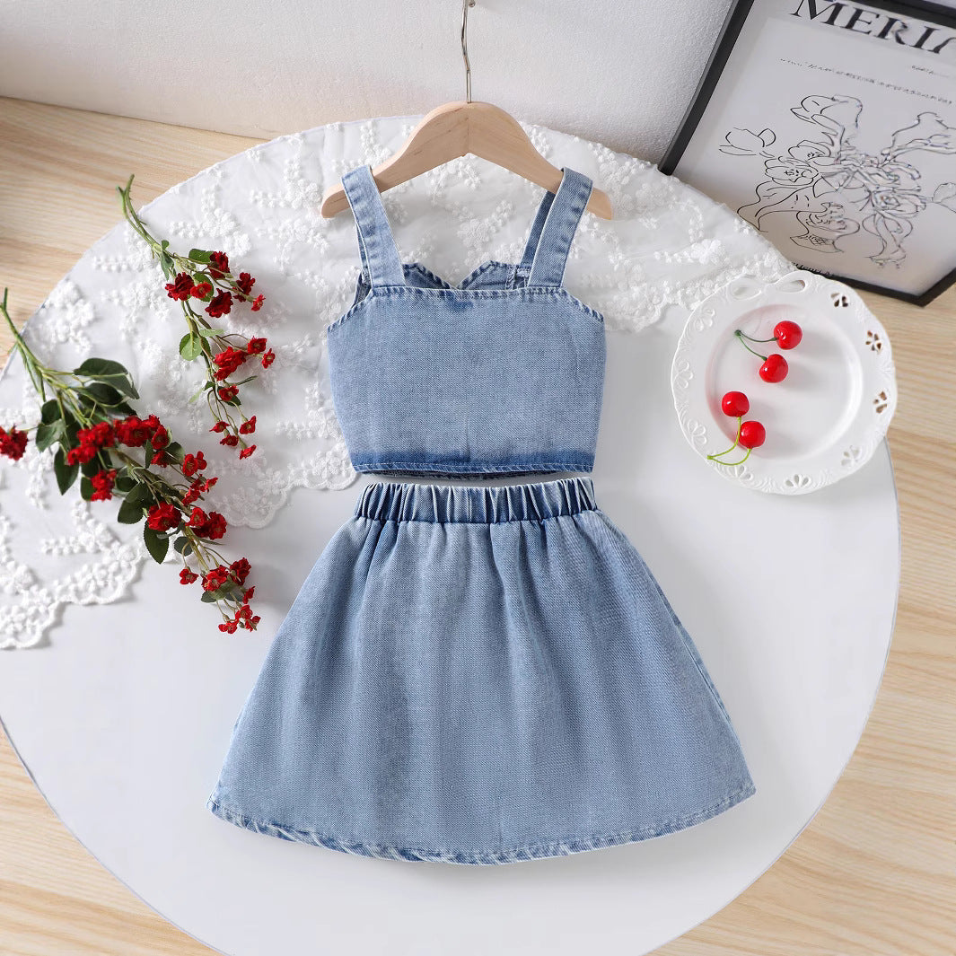Sweet Cherry Luxe Denim Co-Ord