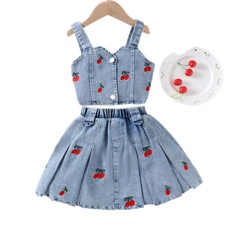 Sweet Cherry Luxe Denim Co-Ord