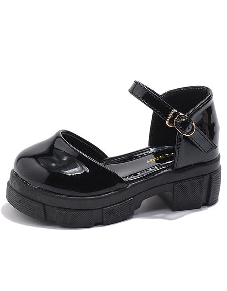 Classic Gloss Chunky Heel Mary Janes