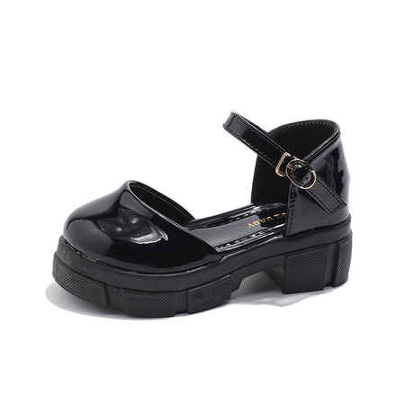 Classic Gloss Chunky Heel Mary Janes