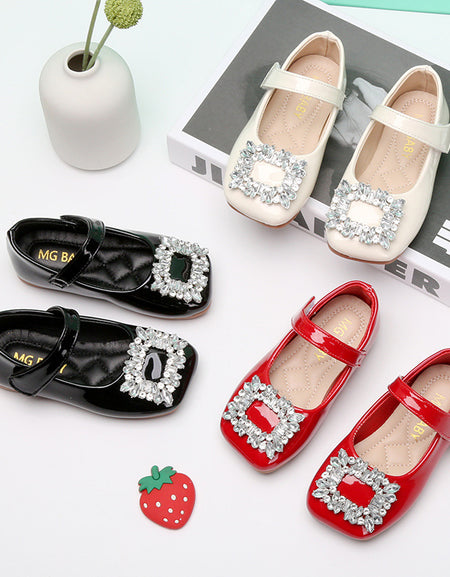 Little Duchess Square Gemstone Flats