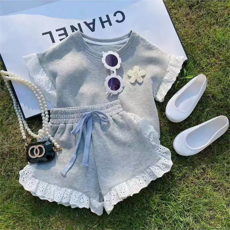 LACE TRIM SUMMER LOUNGE SET