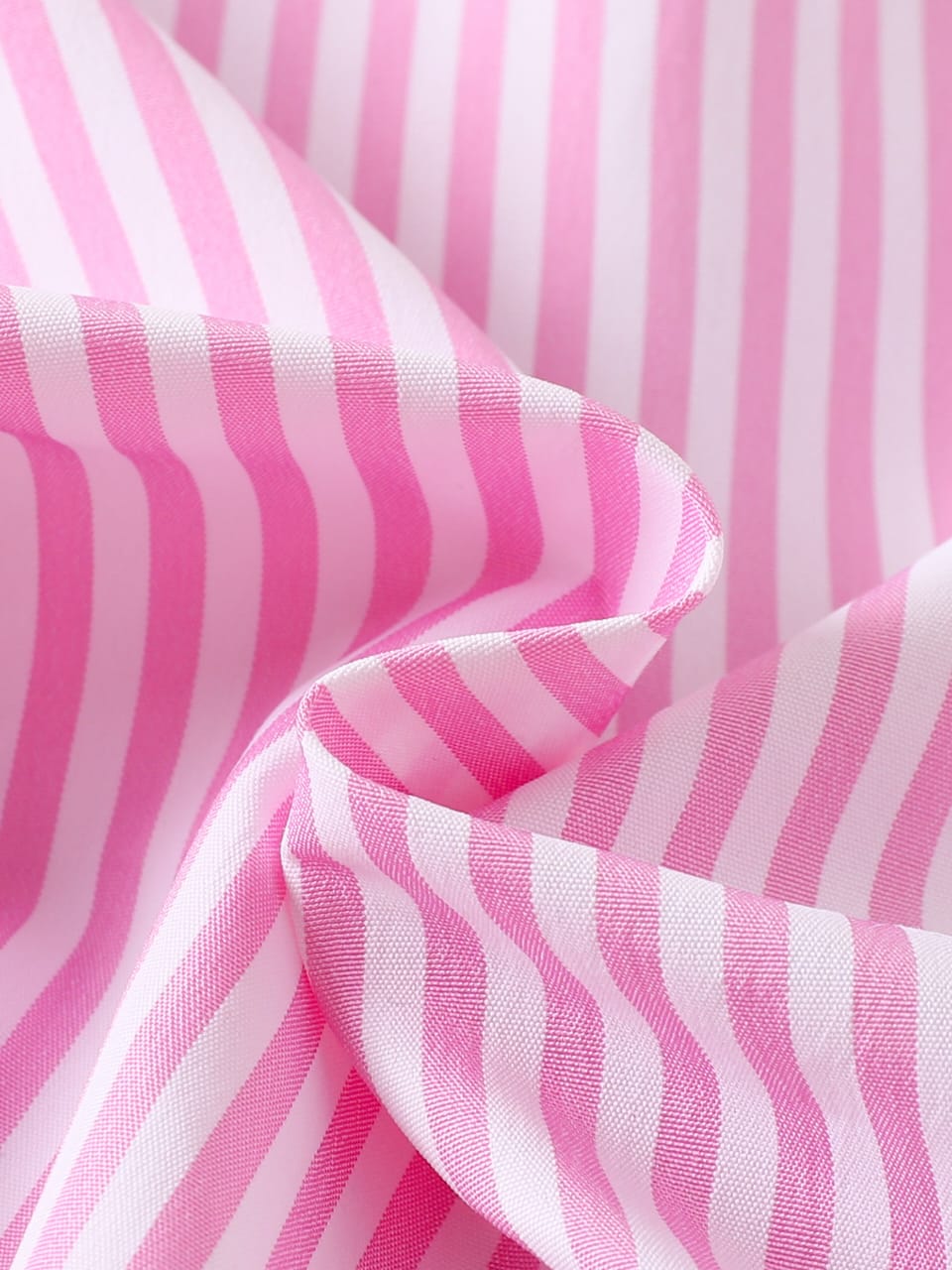 Pink Pixel Striped  Shirt & Denim Set