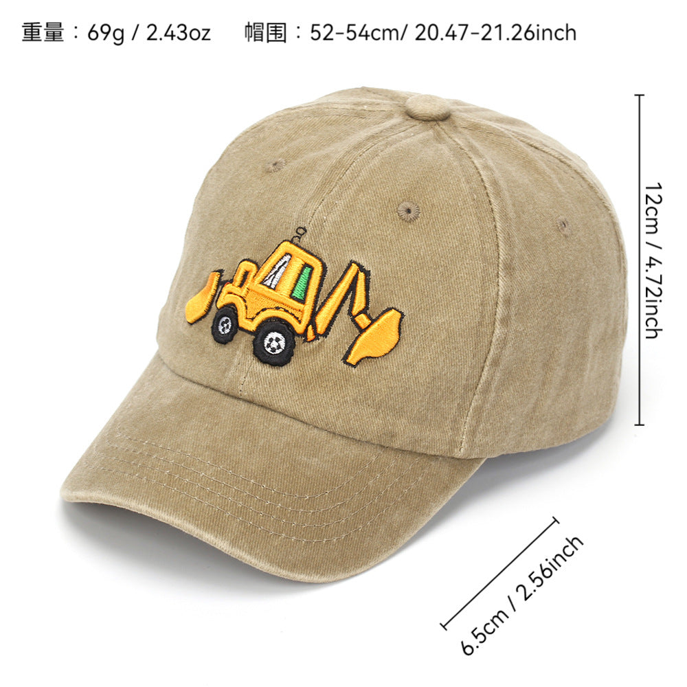 Embroidered Excavator Truck Cap