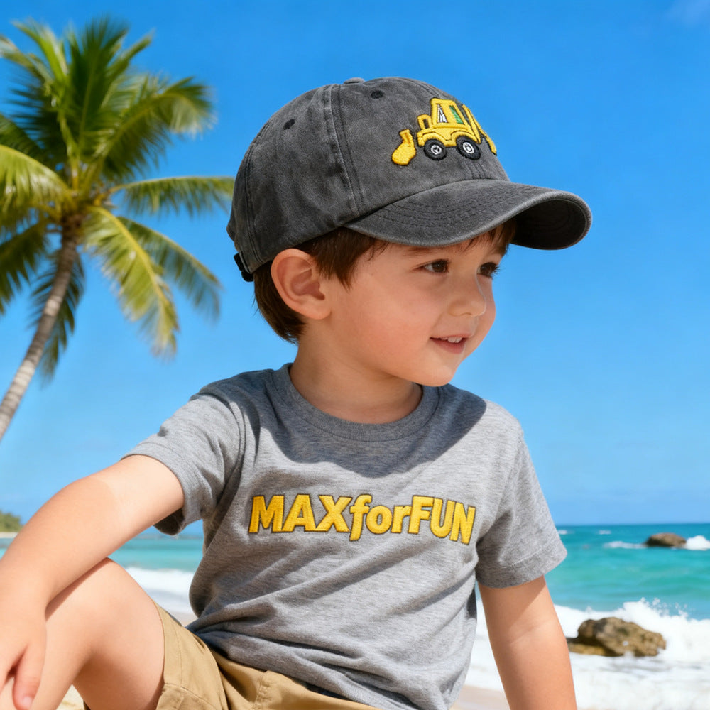 Embroidered Excavator Truck Cap
