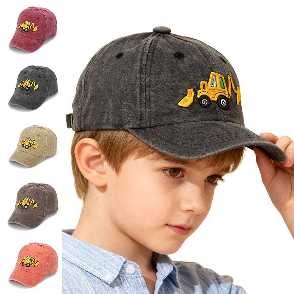 Embroidered Excavator Truck Cap
