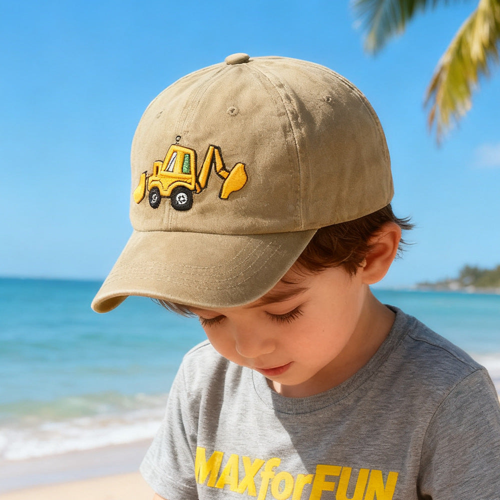 Embroidered Excavator Truck Cap