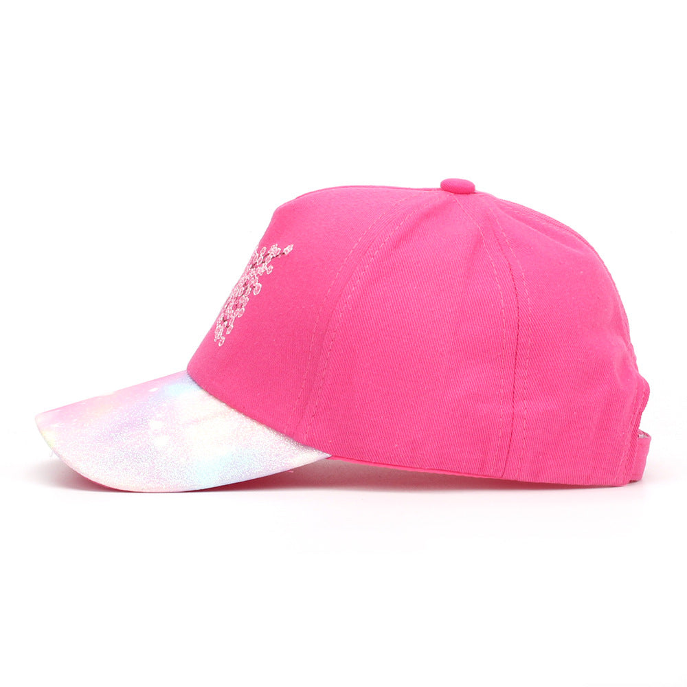 Girls Embroidered Breeze Butterfly Blossom Baseball Cap