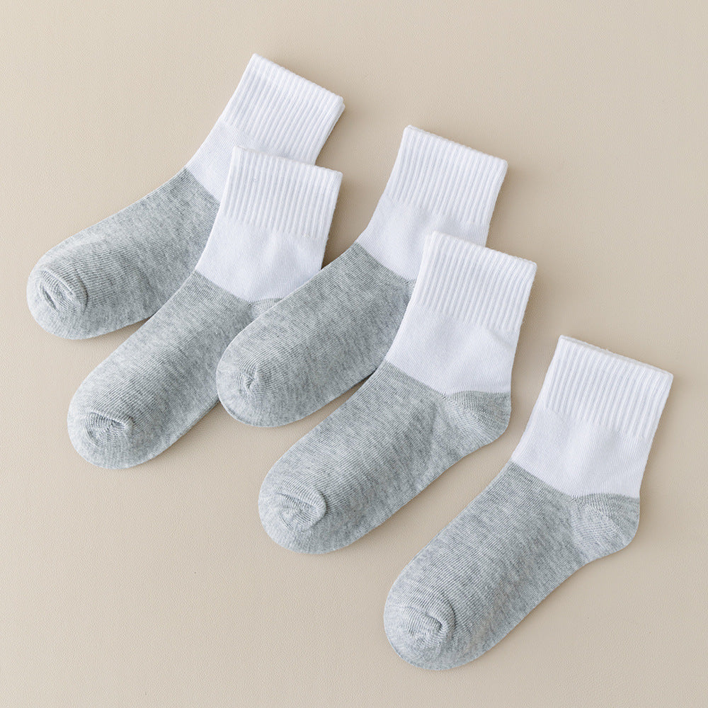 Contrast Crew Socks