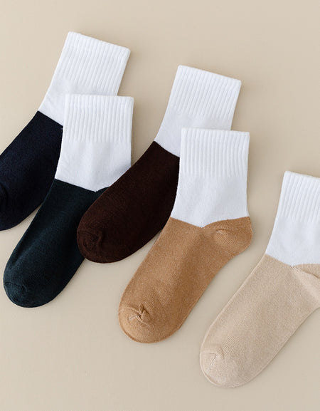 Contrast Crew Socks