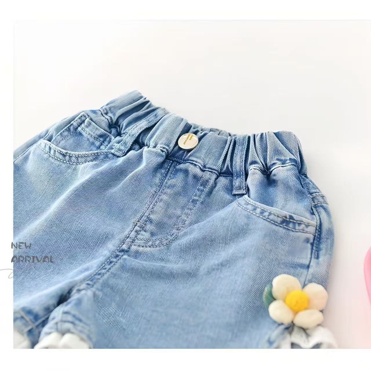 Daisy Lace Denim Shorts