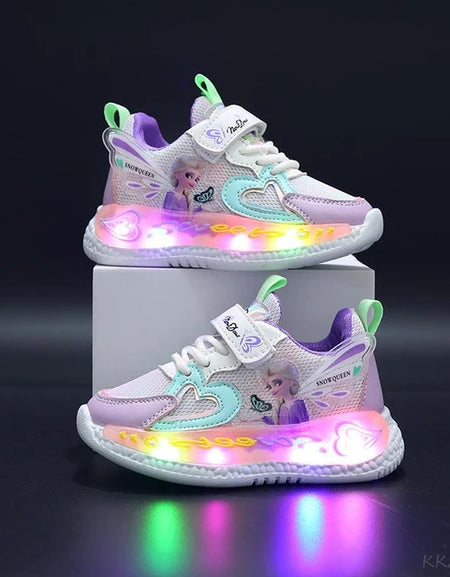 Disney Frozen Light Up Princess Sneakers.