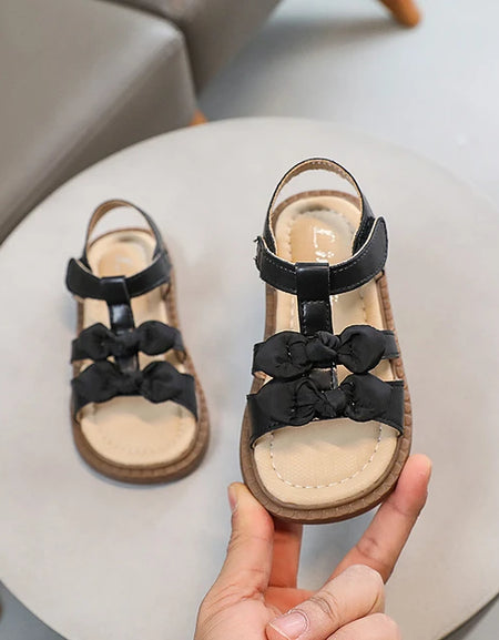 Cute Double Bow Girls' Sandals