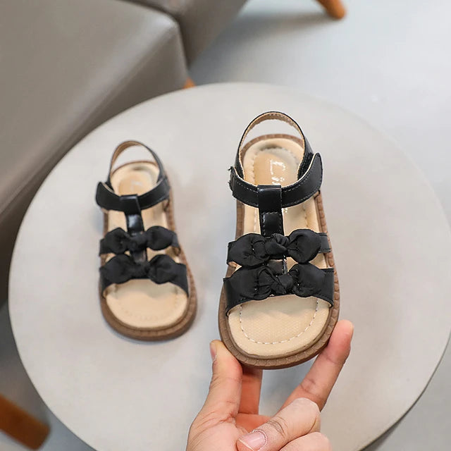 Cute Double Bow Girls' Sandals