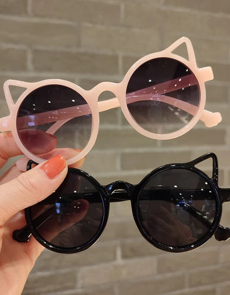 Kids Retro Cat's Ear Sunglasses.