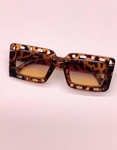Hollow Out Square Kids Sunglasses.
