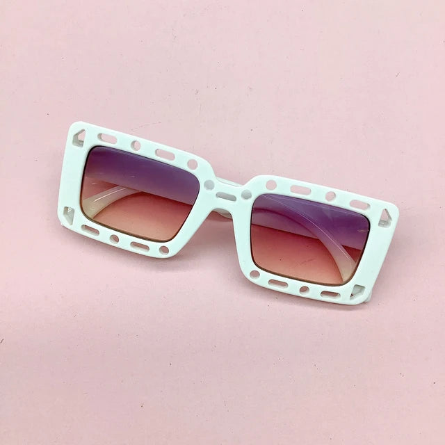 Hollow Out Square Kids Sunglasses.