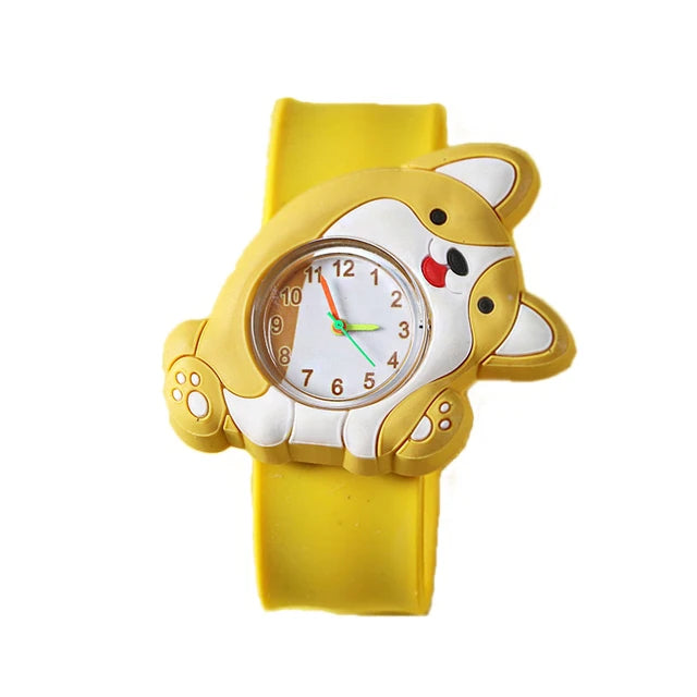 TODDLERS CARTOON DESIGN DIAL QUARTZ FAUX WRISTWATCH