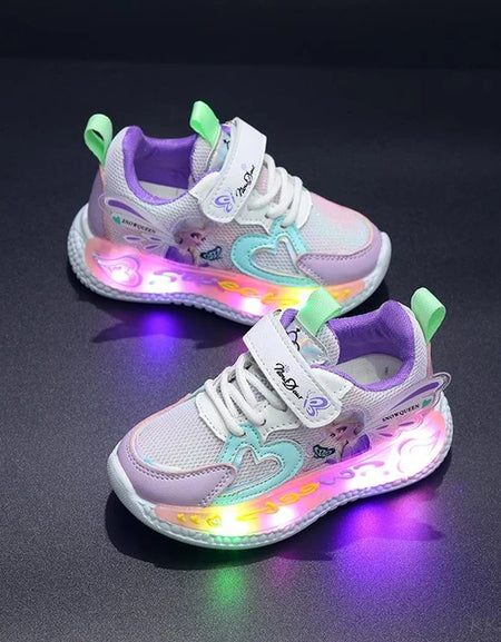Disney Frozen Light Up Princess Sneakers.