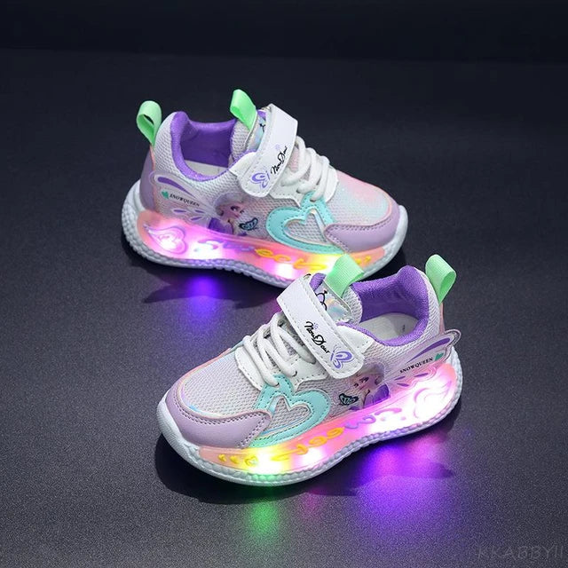 Disney Frozen Light Up Princess Sneakers.