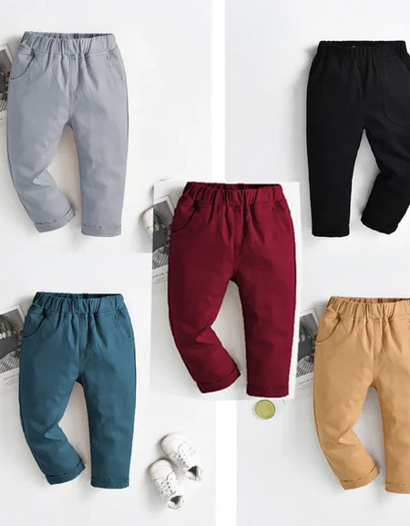 Boys Solid Colour Chinos Jean Pant