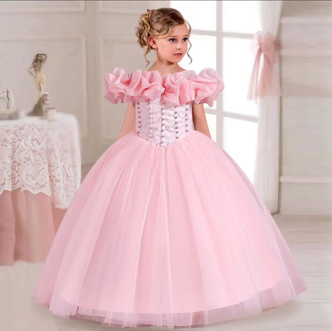 The Princess Charlotte Ruffle Shoulder Dress – xoxobyRiley The Princess Charlotte Ruffle Shoulder Dress – xoxobyRiley