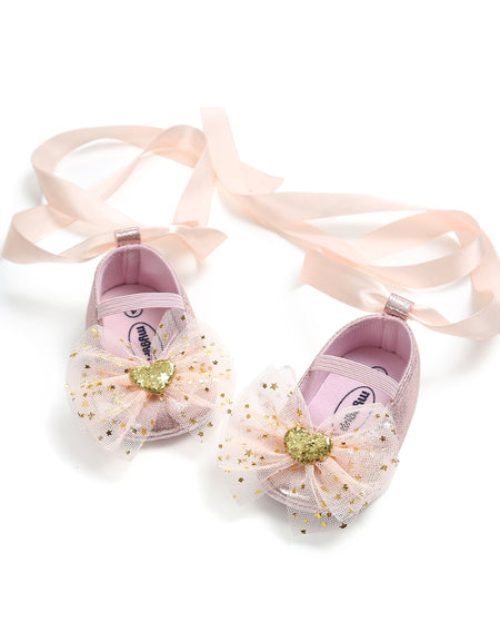 Princess Lace Up Bow Shoes (without headband)