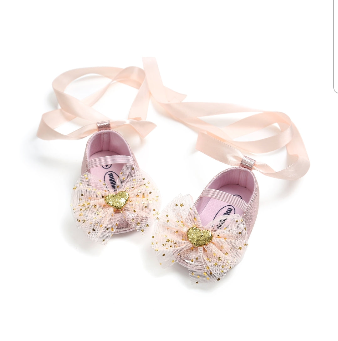 Princess Lace Up Bow Shoes (without headband)