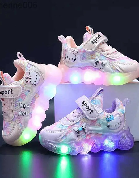 Hello Kitty Light Up Girls' Sneakers.