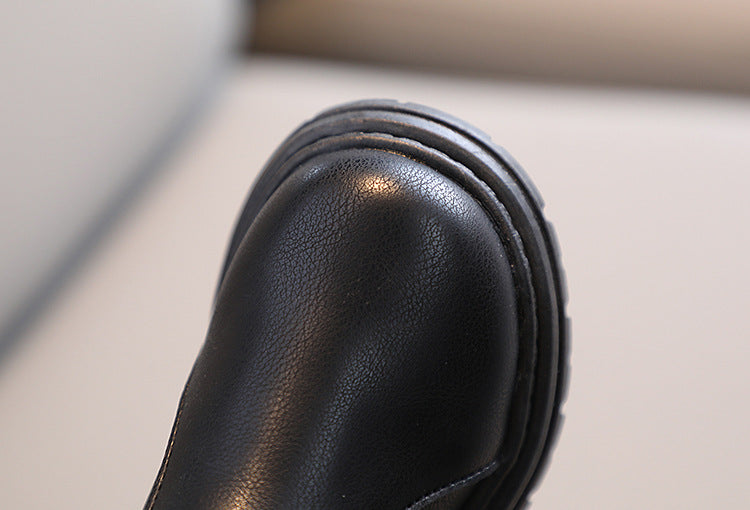 The Petite Cavalier | Premium Kids Leather Ankle Boot with Artisan Buckle Accent