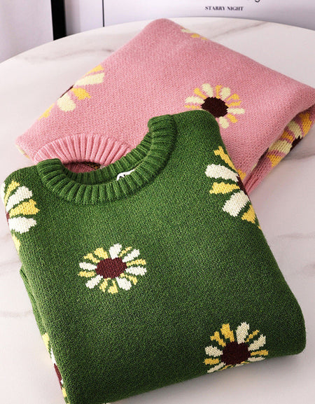 The Lila Sunflower Cashmere Sweater