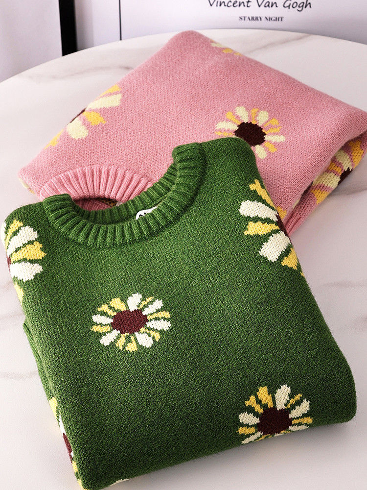 The Lila Sunflower Cashmere Sweater