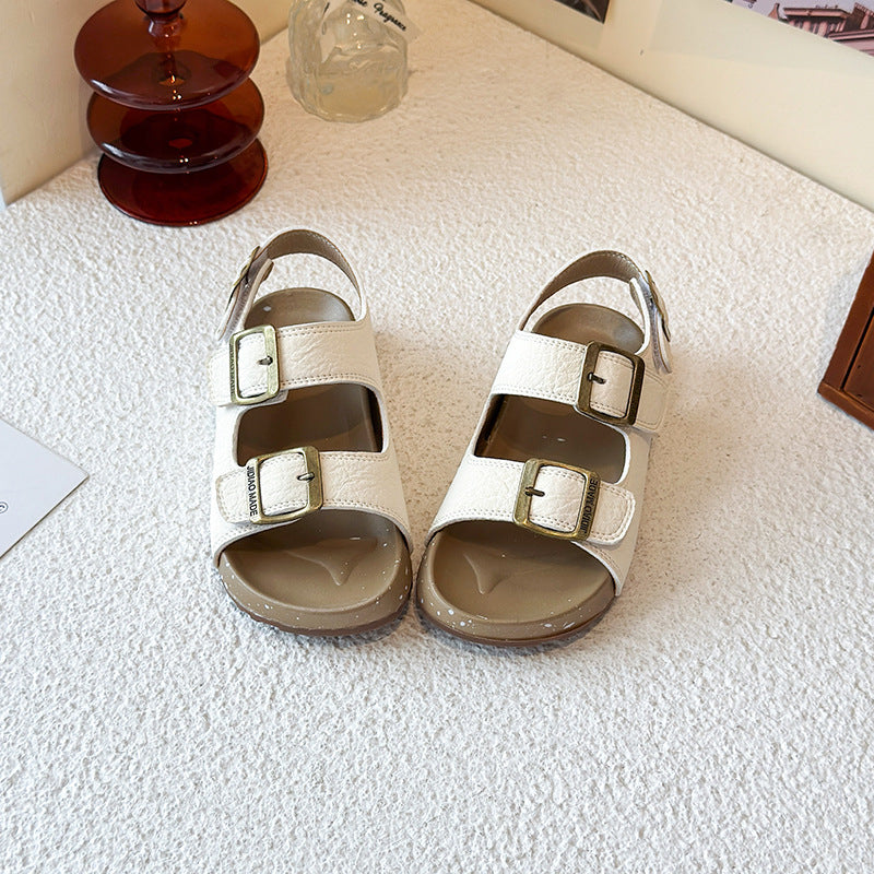 Buckle Up Adjustable Footbed Sandals