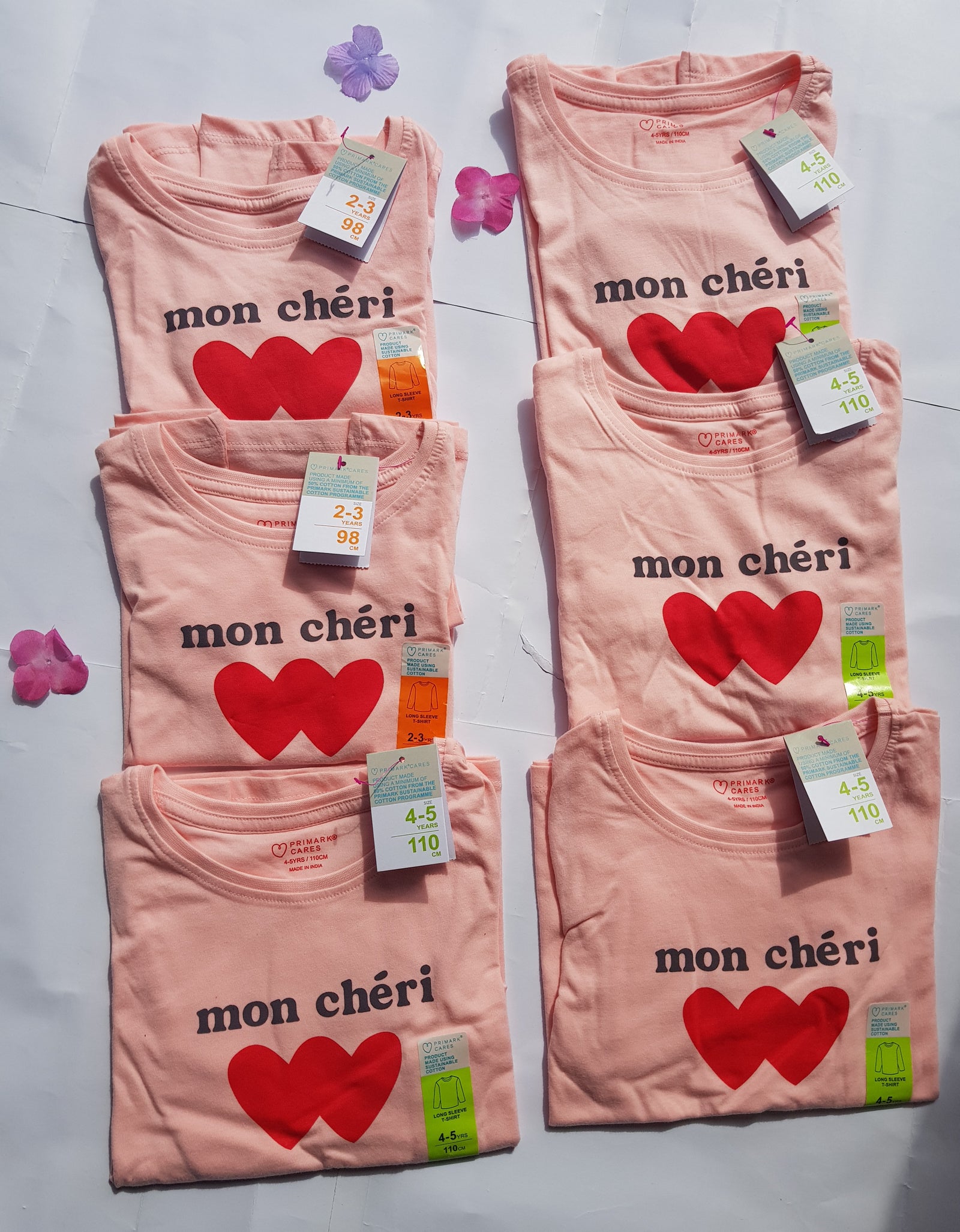 Primark Girls Mon Cheri Longsleeve T-Shirt.