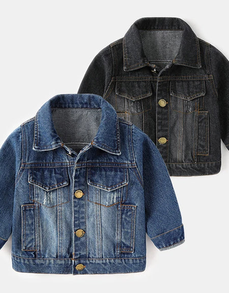 Kids Distressed Denim Jacket