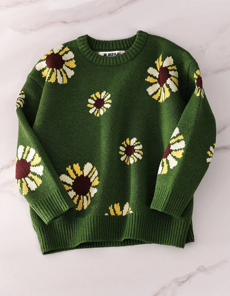 The Lila Sunflower Cashmere Sweater