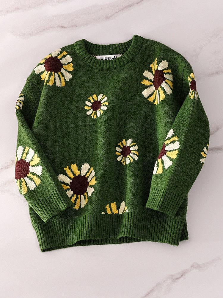 The Lila Sunflower Cashmere Sweater