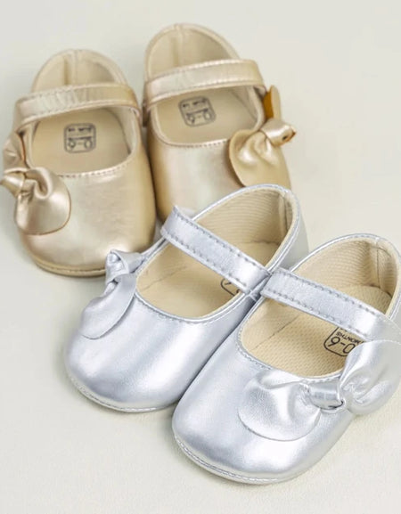 Baby Girls Slant Bow Shoes
