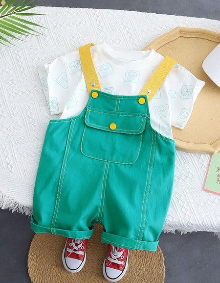 Stylish Overall & Tee Combo