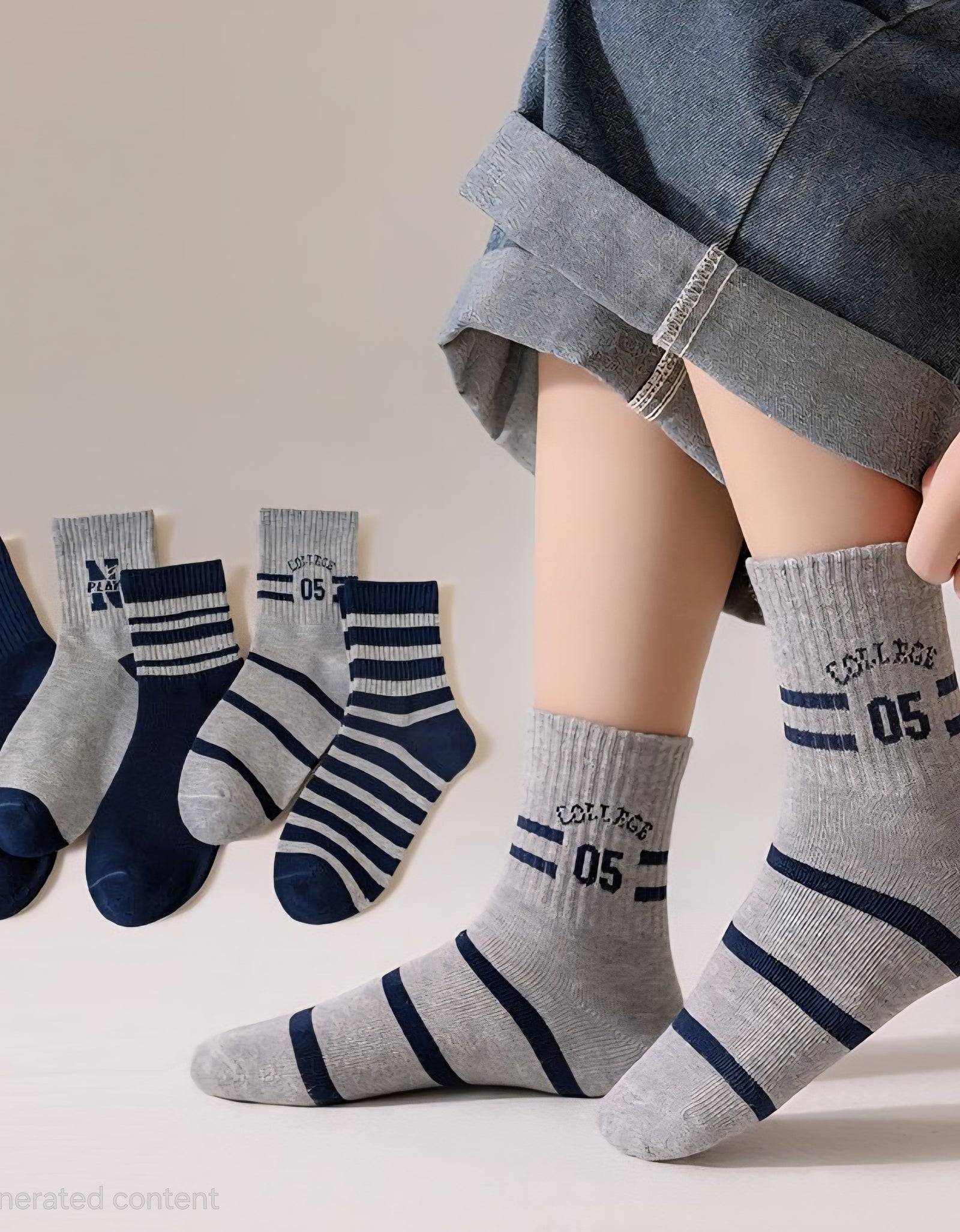 College Sport 5‑in‑1 Sock Set