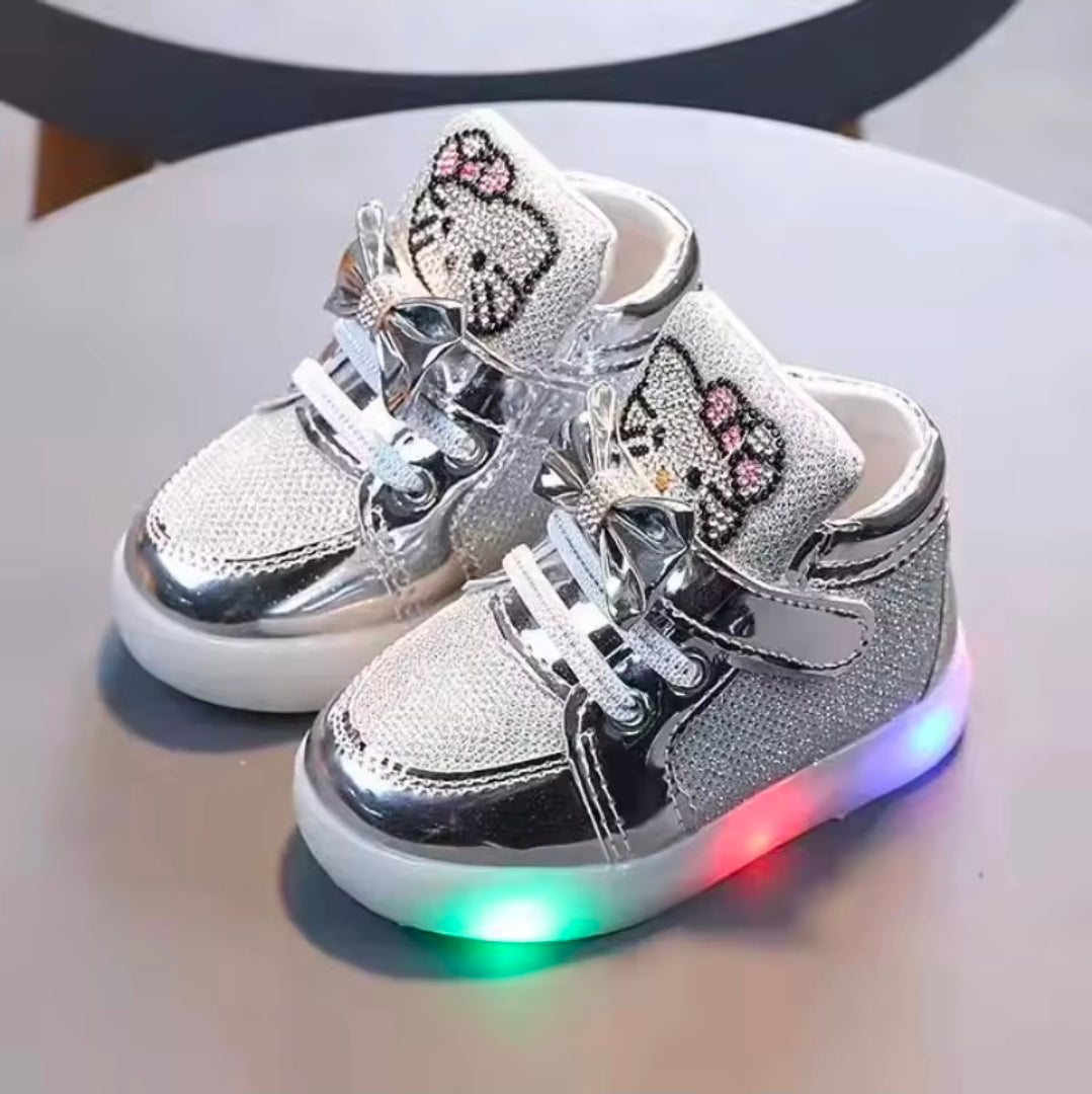 Twinkle Kitty Led High Top Sneakers