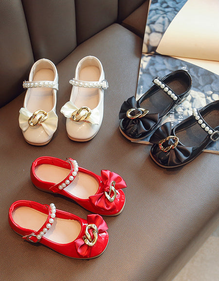 Olivia Chain Embellished Bowknot Shoe