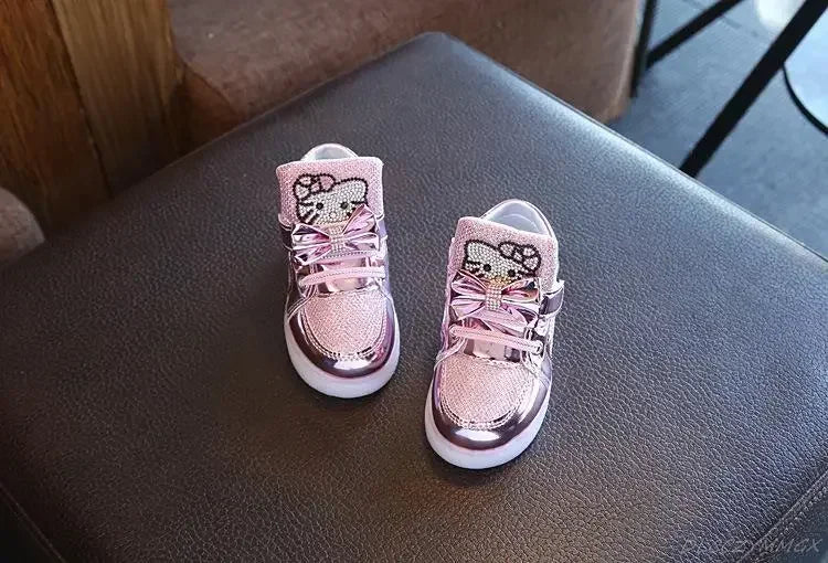 Twinkle Kitty Led High Top Sneakers
